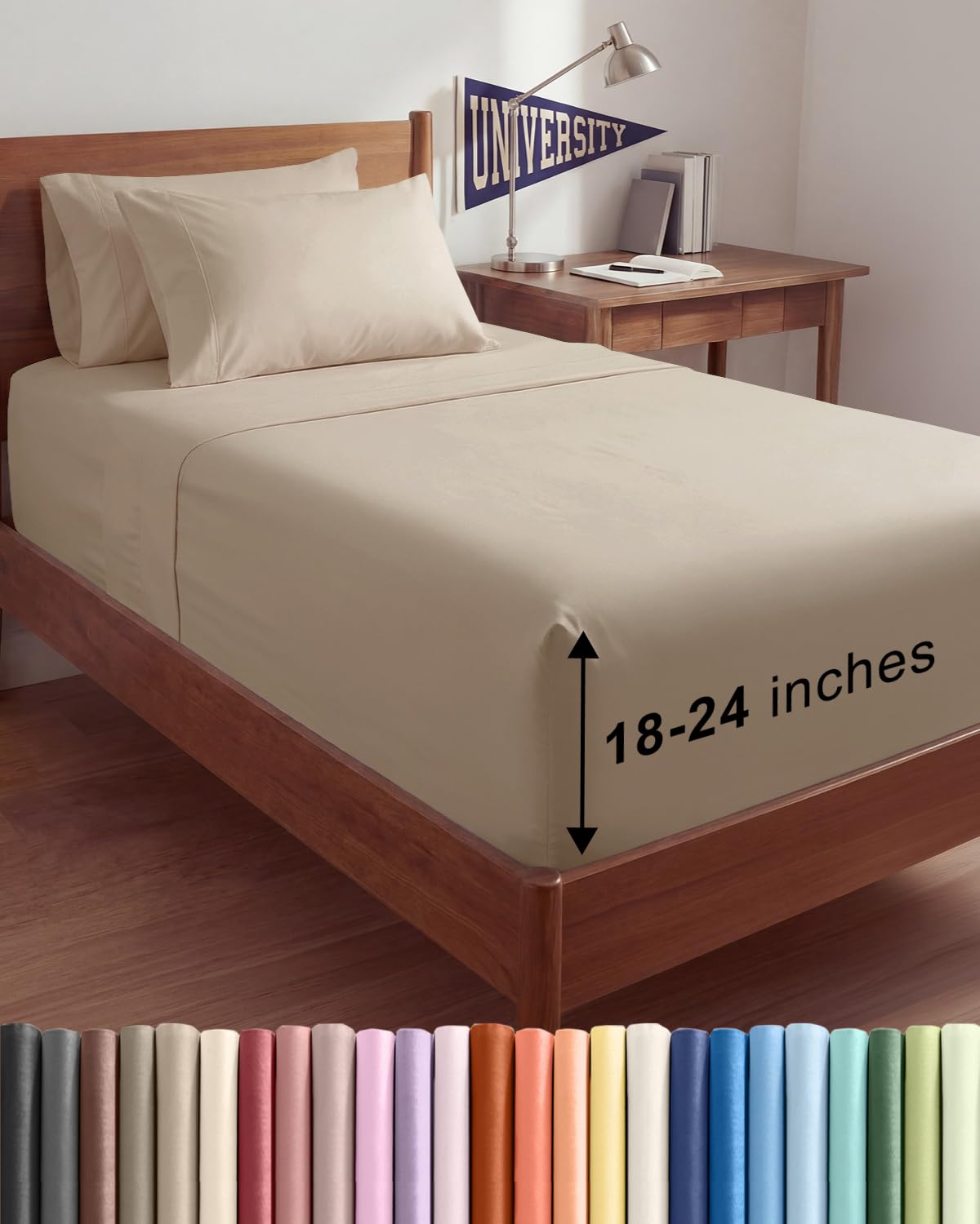 CGK Extra Deep King Sheet Set - 6pc Cooling Sheets - White