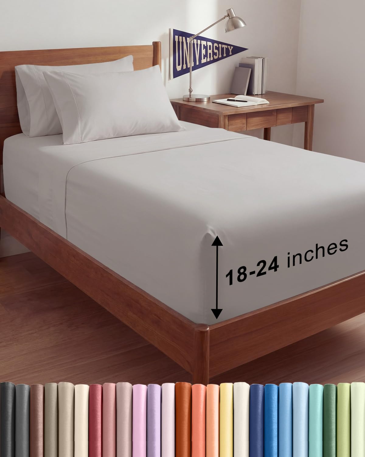 CGK Extra Deep King Sheet Set - 6pc Cooling Sheets - White