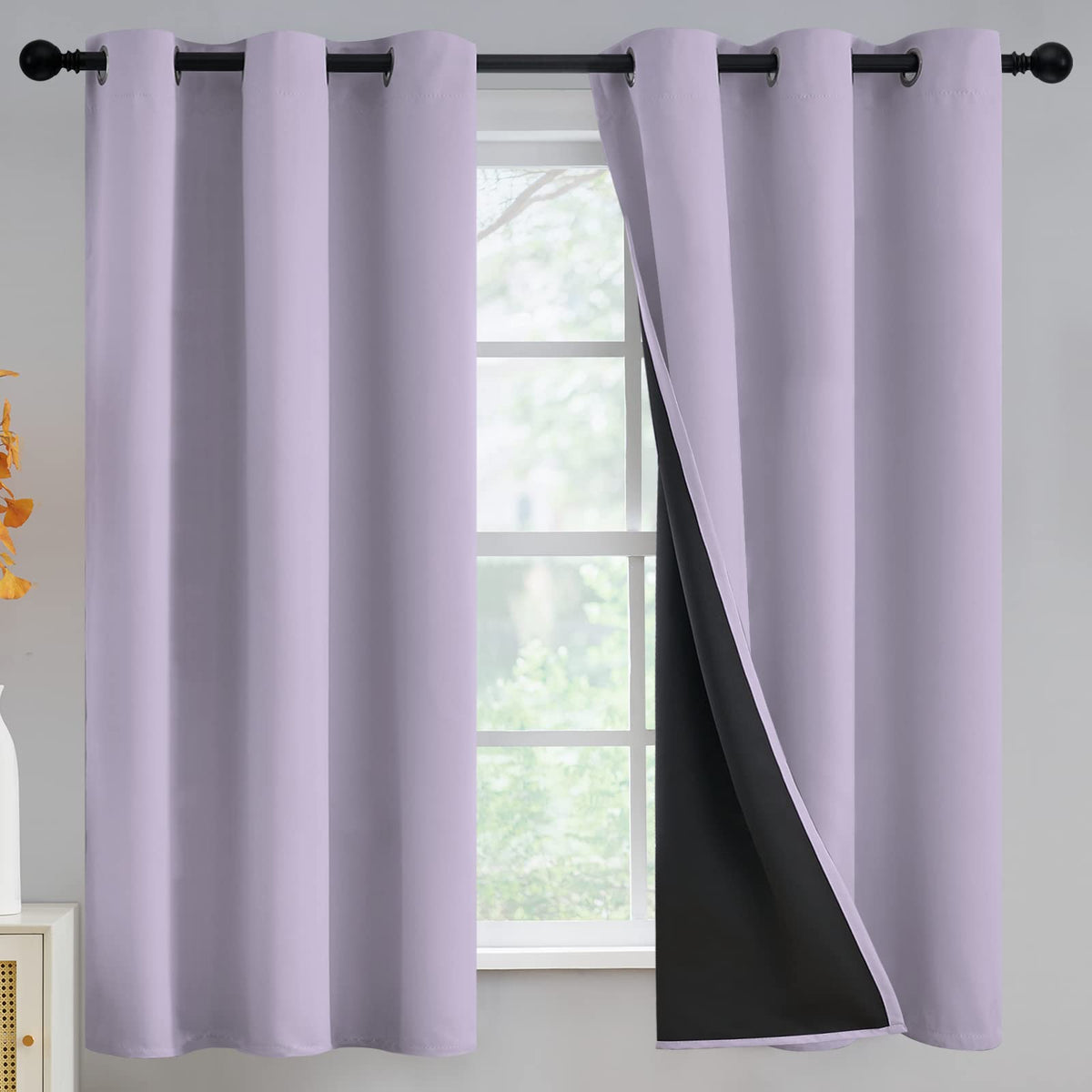 Yakamok Emerald Green Blackout Curtains 84 inches for Living Room, 52" Wide
