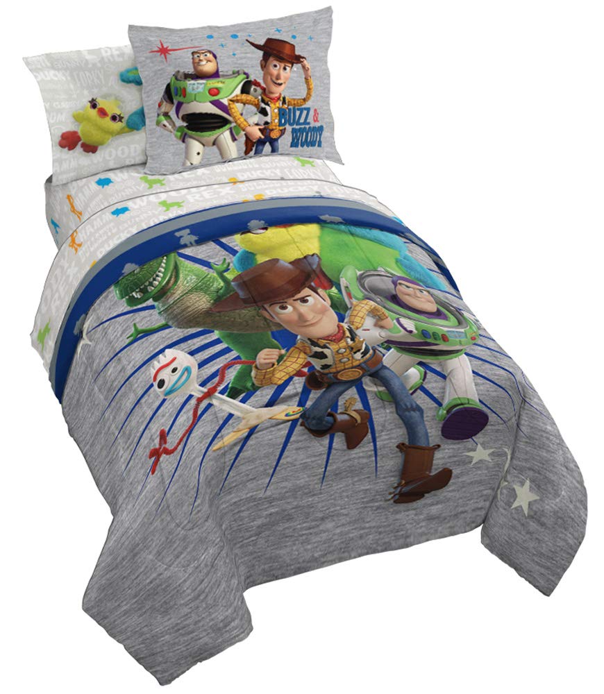 KPOP Demon Hunters Twin Comforter Set 5 Piece Kids Cartoon Bedding, Purple