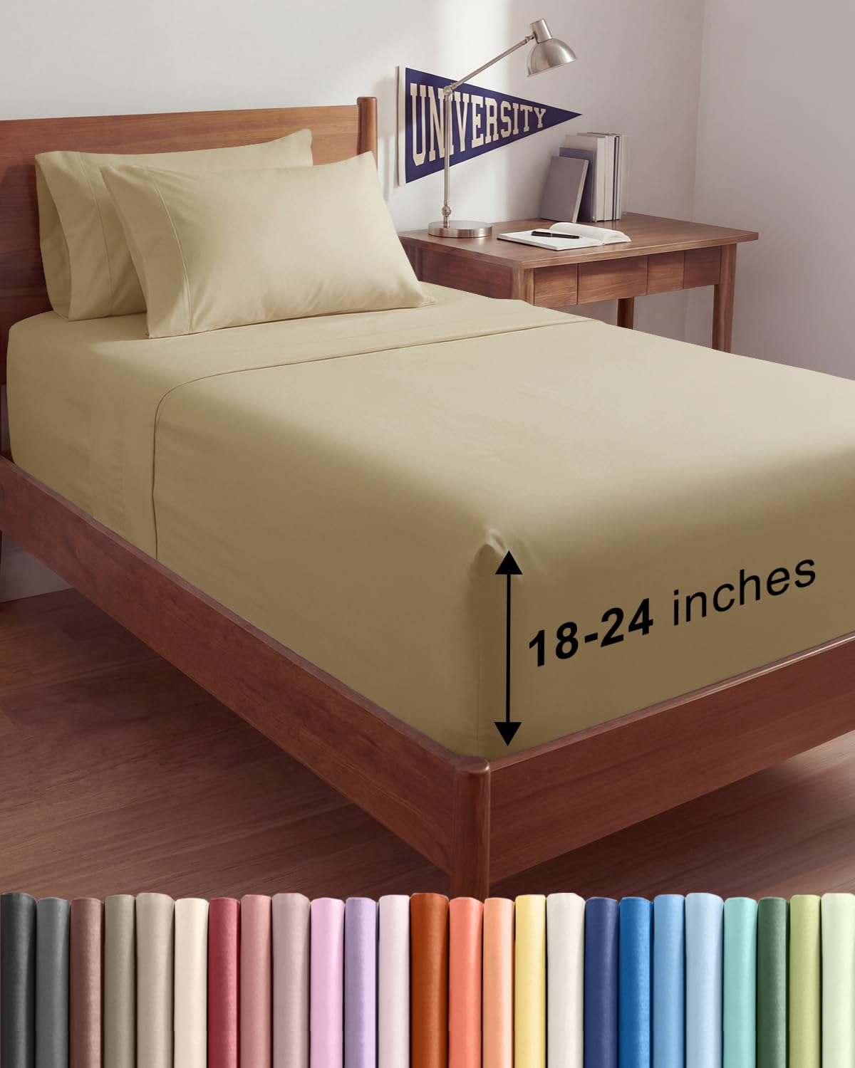 CGK Extra Deep King Sheet Set - 6pc Cooling Sheets - White