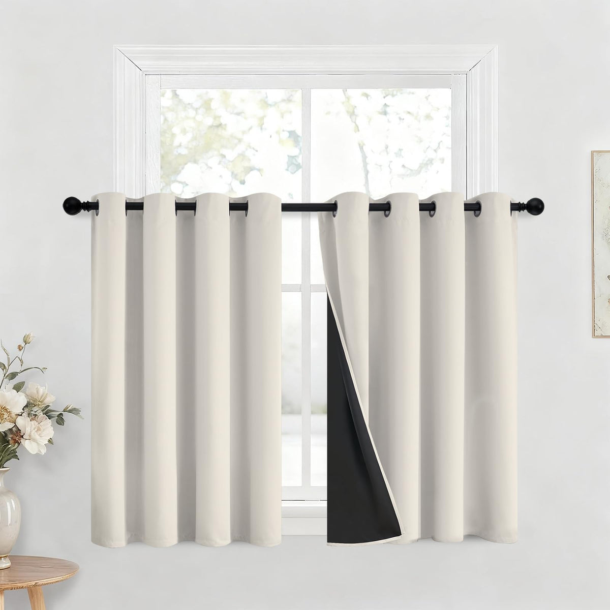Yakamok Emerald Green Blackout Curtains 84 inches for Living Room, 52" Wide