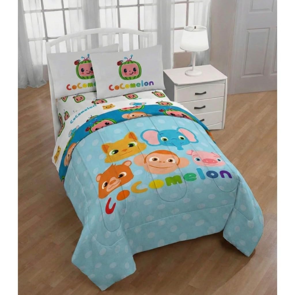 Marvel Spiderman Full Size Comforter Set 5 Piece Kids Bedding, Multi