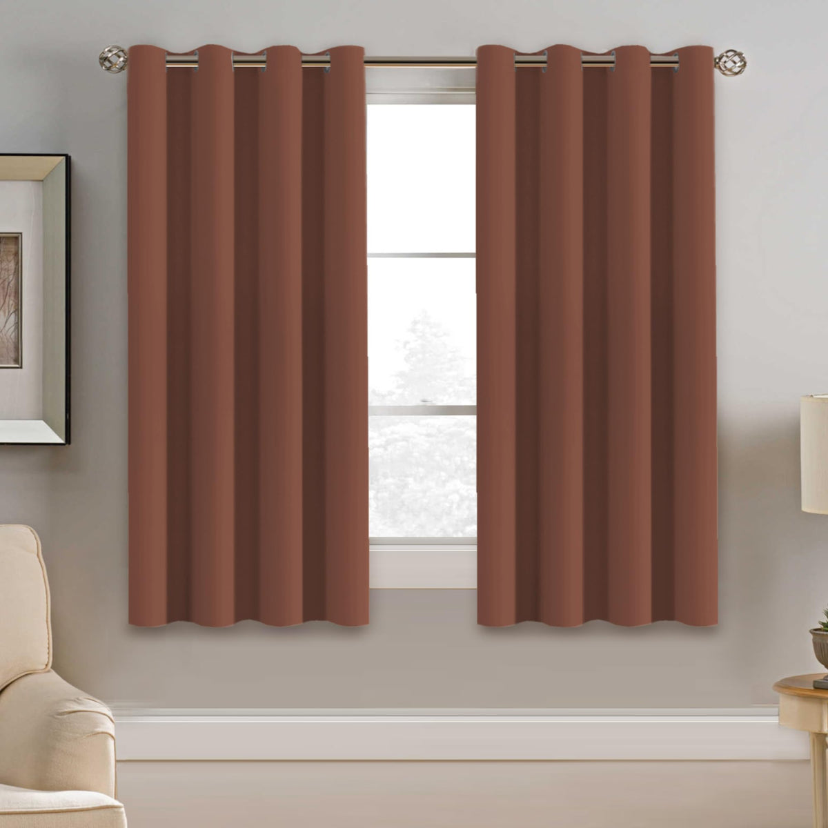 H.VERSAILTEX 100% Blackout Curtains for Bedroom Black Out Curtains 96 inch Thermal Insulated Long Blackout Curtains for Living Room, Energy Saving Curtains for Patio Door Grommet (1 Panel, Jet Black)
