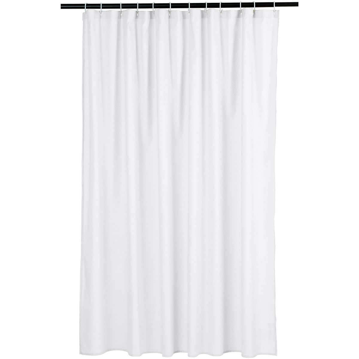 Amazon Basics 8-Gauge PEVA Shower Curtain or Liner with Mesh Storage Pockets - 72" x 72", Clear