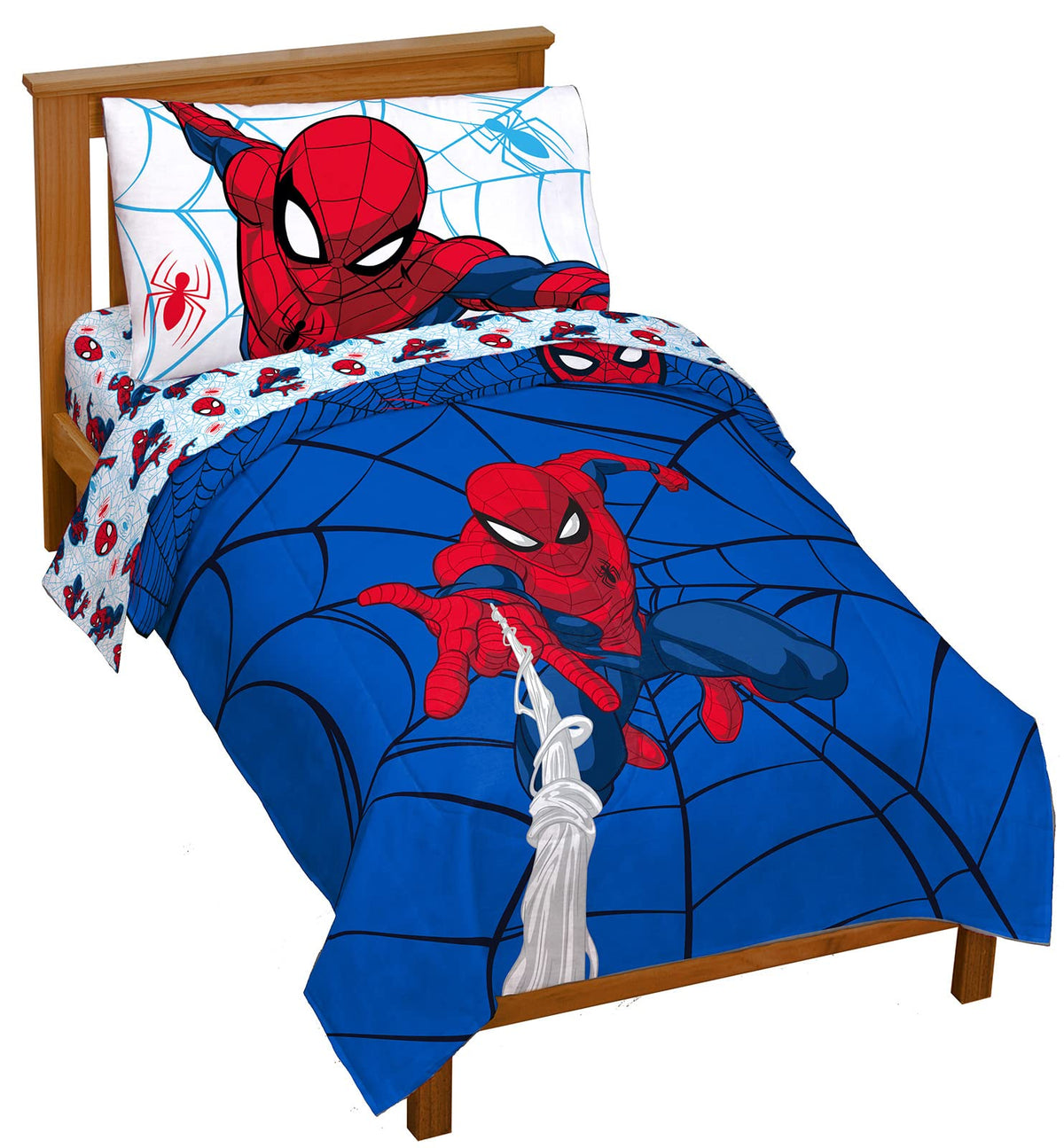 KPOP Demon Hunters Twin Comforter Set 5 Piece Kids Cartoon Bedding, Purple
