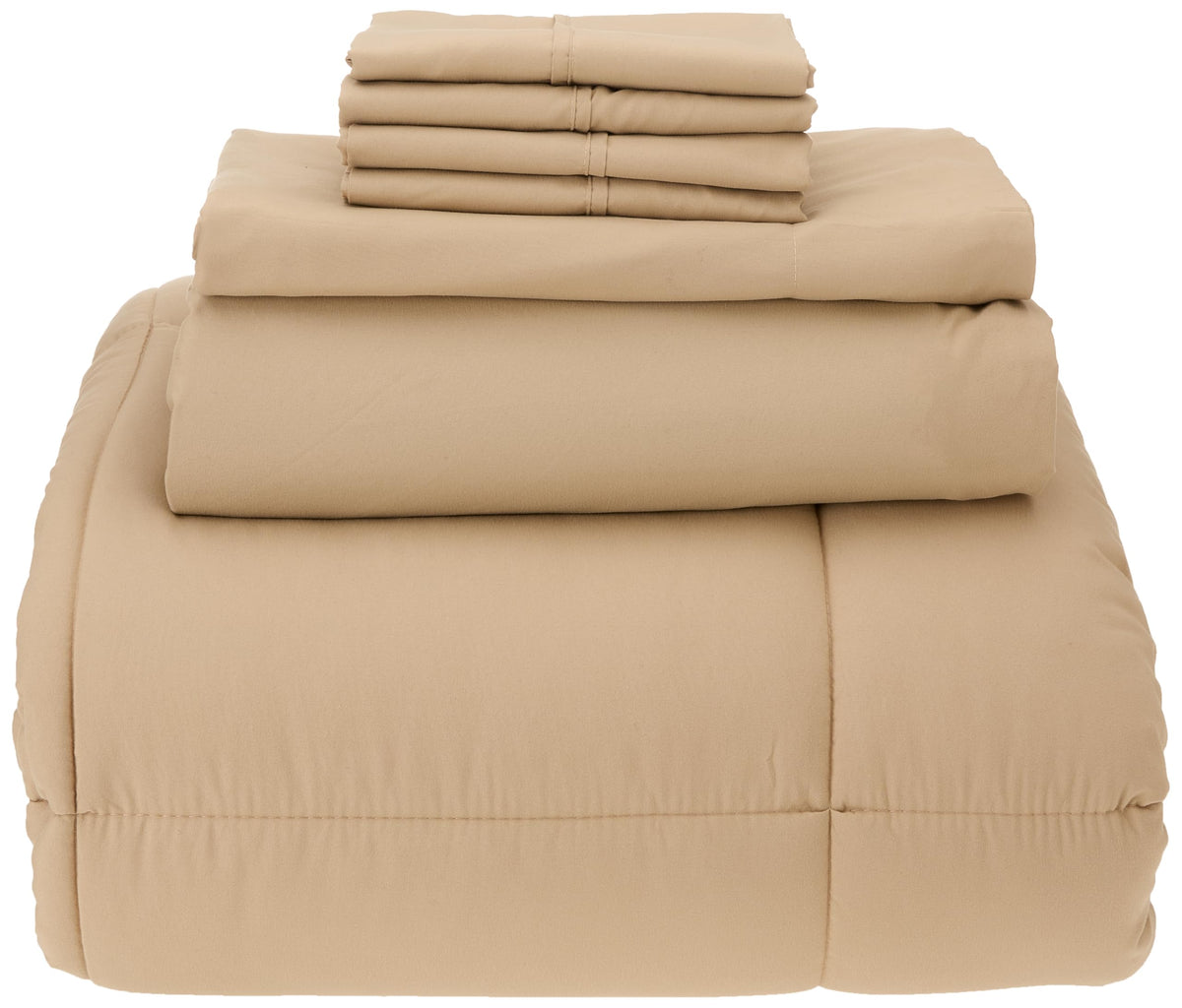 Full Size Comforter Set with Sheets - 7-Piece Bedding Collection - 1 Comforter, 1 Fitted Sheet, 1 Flat, 4 Pillowcases - Deep Pocket - Soft & Breathable Premium Quality - Ideal for All Seasons, Gray