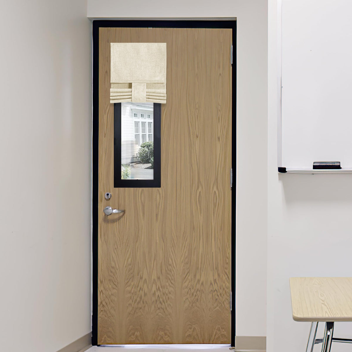 RYB HOME Blackout French Door Curtain, No Drill, W26 x L69, Black, 1 Panel