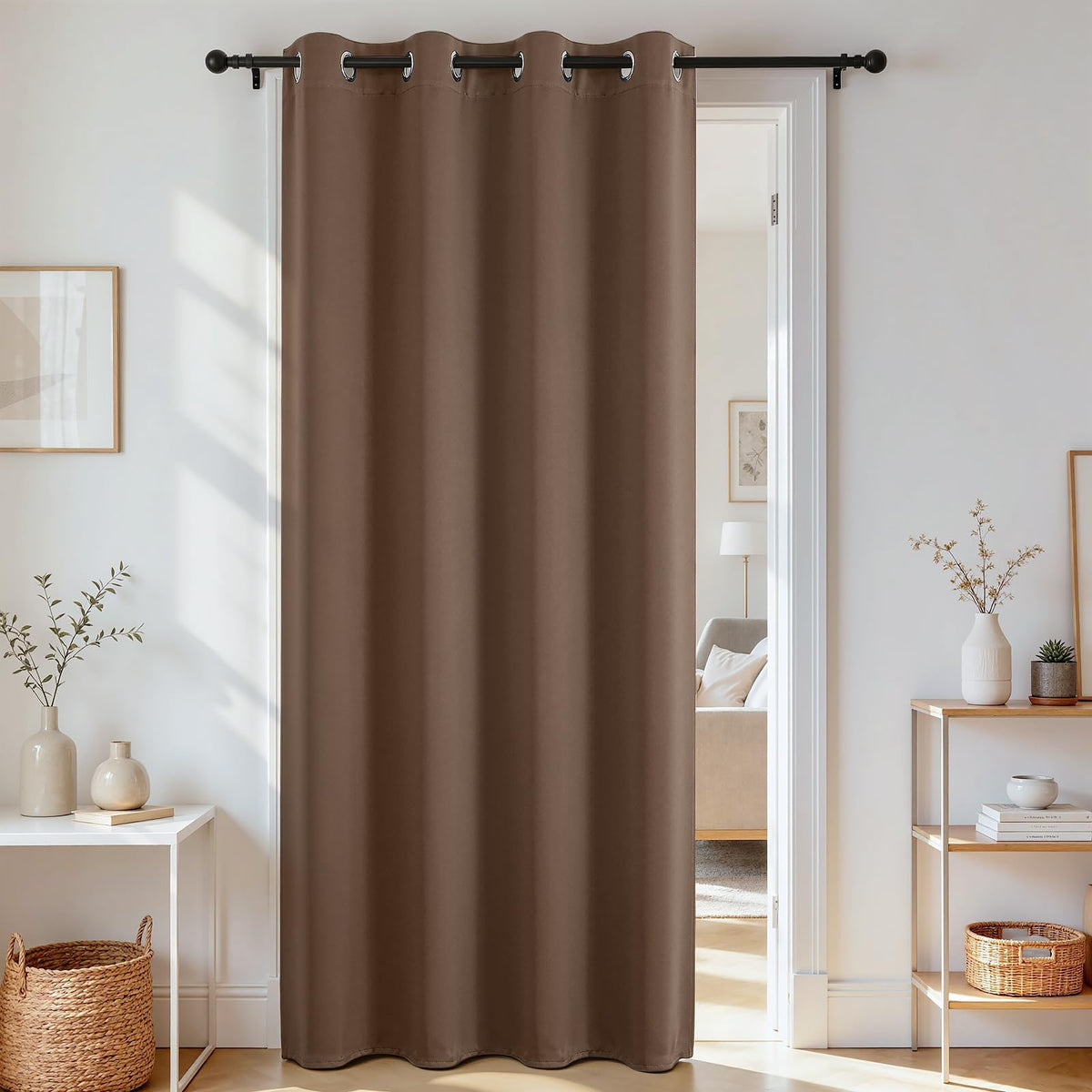 Joydeco Blackout Patio Sliding Door Curtains, Privacy Room Divider Curtains