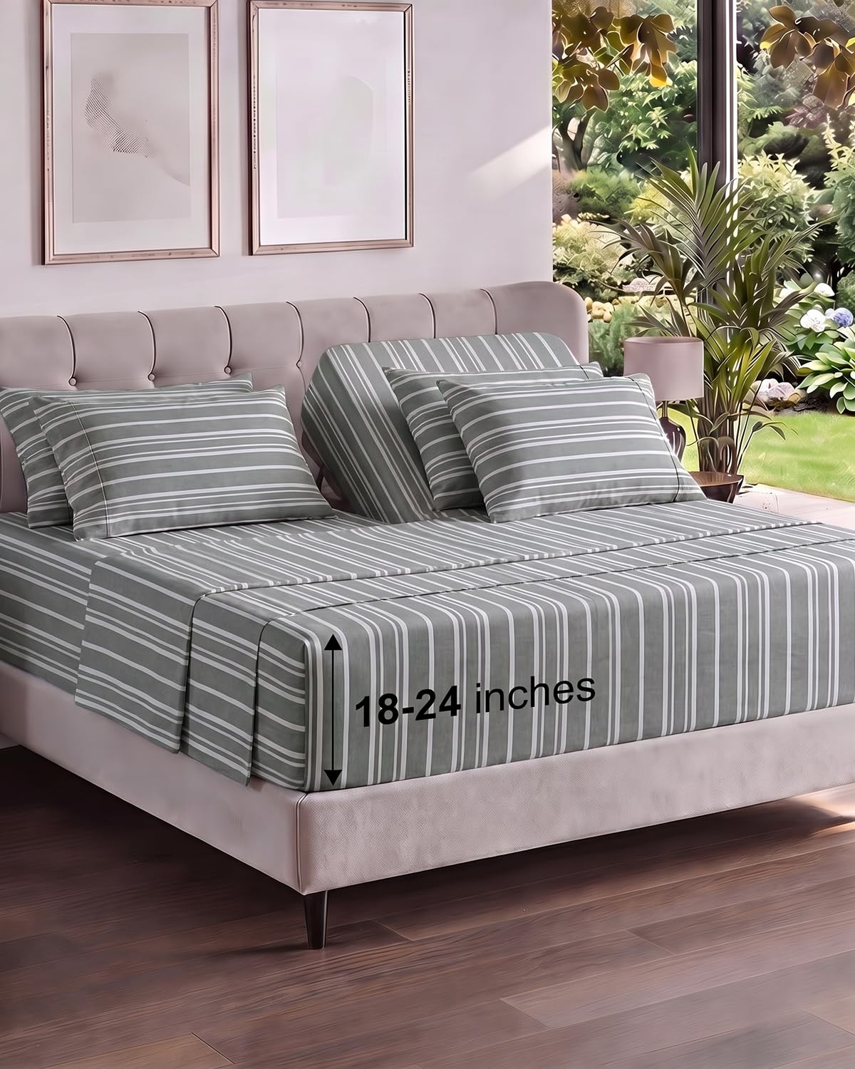 CGK Extra Deep King Sheet Set - 6pc Cooling Sheets - White