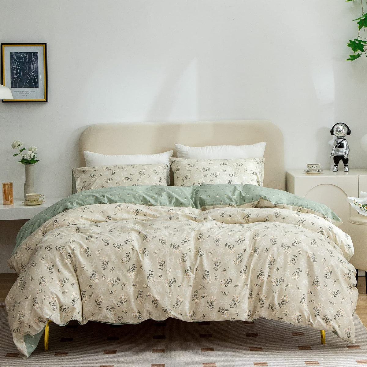 Comforter Queen Set Grid Black 100% Soft Washed Microfiber Jacquard 3 Pieces Grid Bedding Sets Grey White Comforter Queen for All Seasons and 2 Pillowcases Comfort Breathable