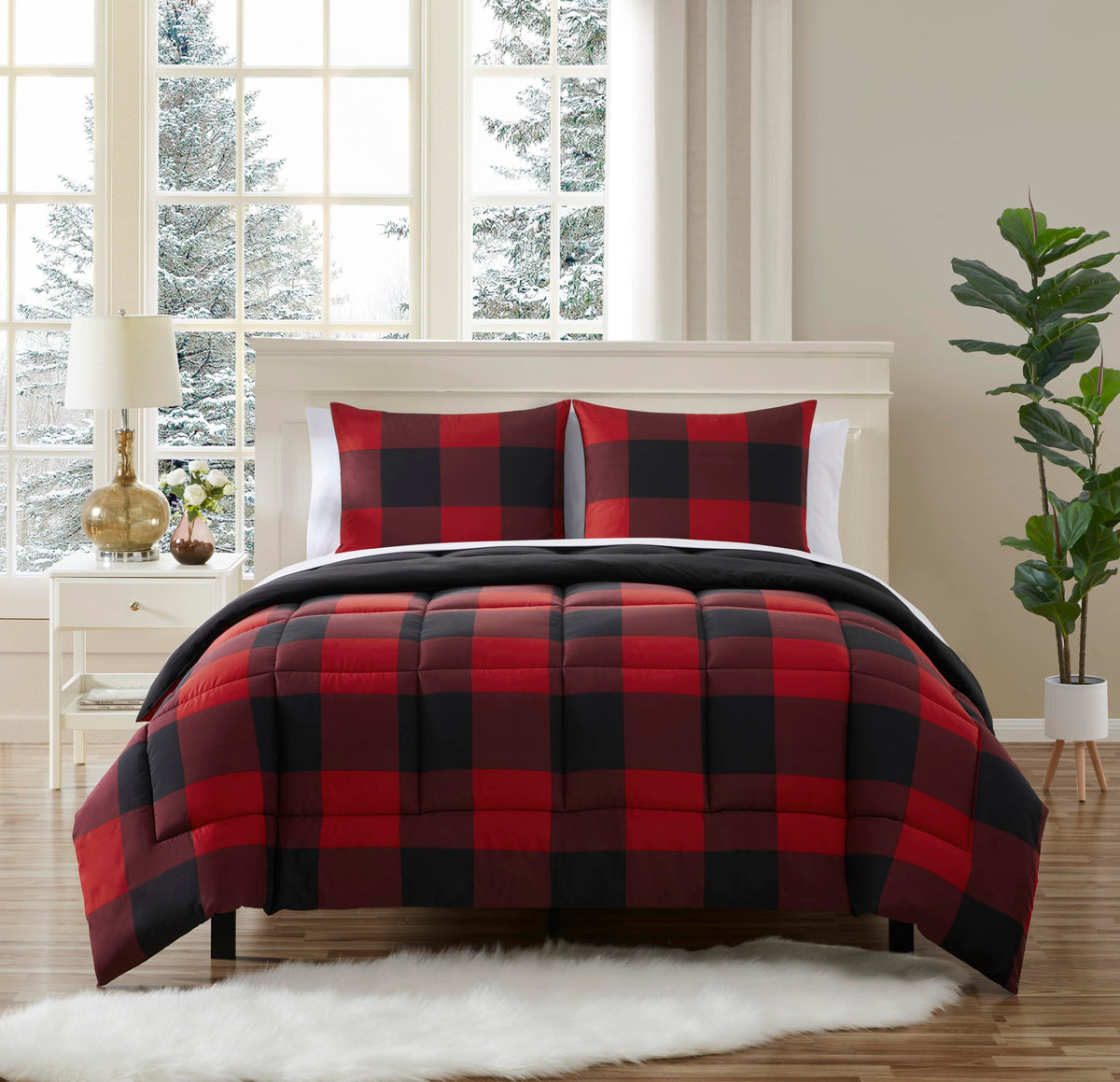 Full Size Comforter Set with Sheets - 7-Piece Bedding Collection - 1 Comforter, 1 Fitted Sheet, 1 Flat, 4 Pillowcases - Deep Pocket - Soft & Breathable Premium Quality - Ideal for All Seasons, Gray