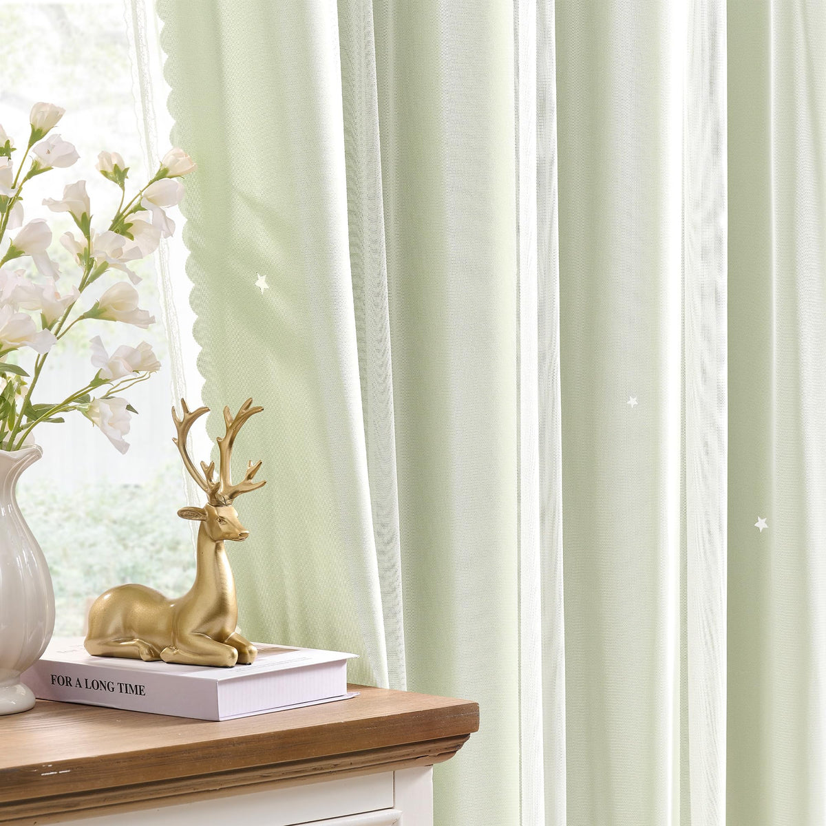 XiDi Blackout Curtains for Girls Bedroom Decor Pink Kids Rainbow Curtains