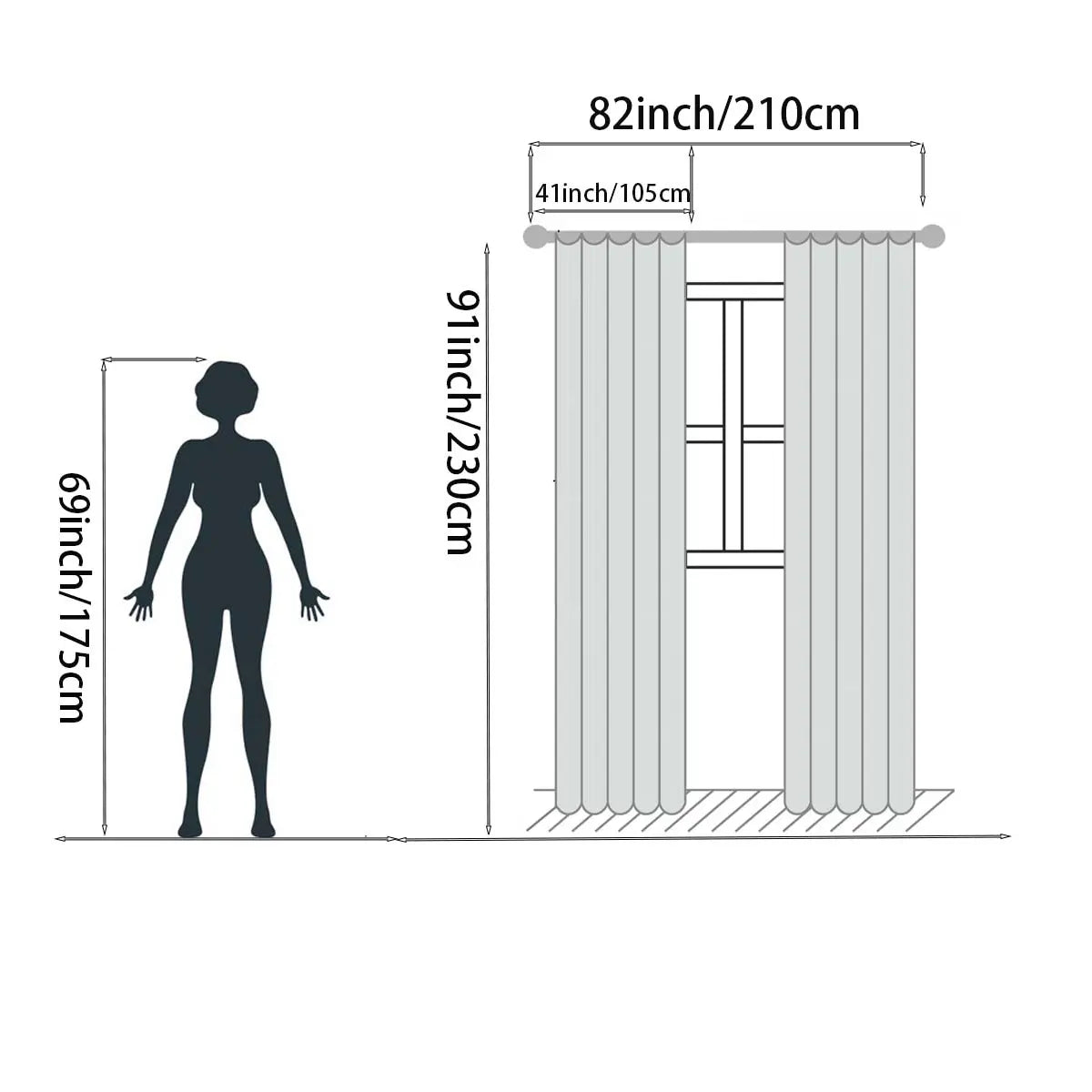 Black and white vertical stripe curtains, Window Curtain, home decoration curtain, Home Decorative Curtain, 2-piece set of semi transparent curtains, modern minimalist style, suitable for living rooms, bedrooms - machine washable polyester fabric