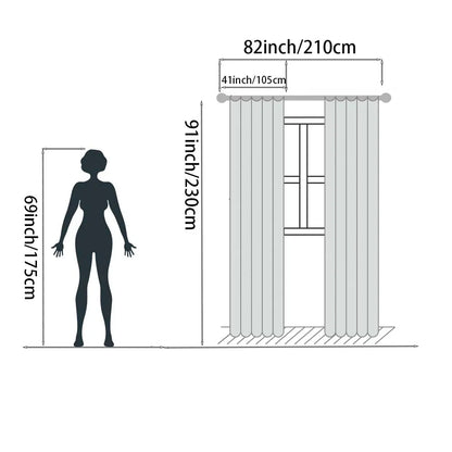 Black and white vertical stripe curtains, Window Curtain, home decoration curtain, Home Decorative Curtain, 2-piece set of semi transparent curtains, modern minimalist style, suitable for living rooms, bedrooms - machine washable polyester fabric