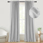 Inovaday | Blackout Curtains- 2pcs Linen Curtains for Bedroom & Living Room – Rod Pocket & Back Tab,Light Blocking Window Curtains for Apartment, Back To School,Renter-Friendly/Dorm Essentials,Home Textile