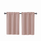Gwine Black Tier Curtains 24 Inch Long 2 Panels for Kitchen