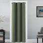 H.VERSAILTEX 100% Blackout Curtains for Bedroom Black Out Curtains 96 inch Thermal Insulated Long Blackout Curtains for Living Room, Energy Saving Curtains for Patio Door Grommet (1 Panel, Jet Black)