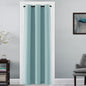 H.VERSAILTEX 100% Blackout Curtains for Bedroom Black Out Curtains 96 inch Thermal Insulated Long Blackout Curtains for Living Room, Energy Saving Curtains for Patio Door Grommet (1 Panel, Jet Black)