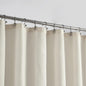 Barossa Design Waffle Weave White Shower Curtain Hotel, Standard Size
