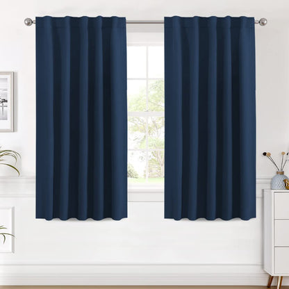 H.VERSAILTEX Blackout Curtains Thermal Insulated Window Treatment Panels Room Darkening Blackout Drapes for Living Room Back Tab/Rod Pocket Bedroom Draperies, 52 x 84 Inch, Light Sage, 2 Panels