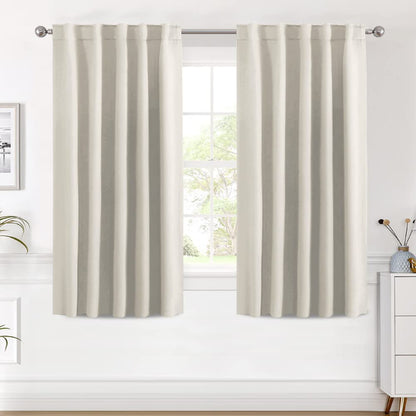 H.VERSAILTEX Blackout Curtains Thermal Insulated Window Treatment Panels Room Darkening Blackout Drapes for Living Room Back Tab/Rod Pocket Bedroom Draperies, 52 x 84 Inch, Light Sage, 2 Panels