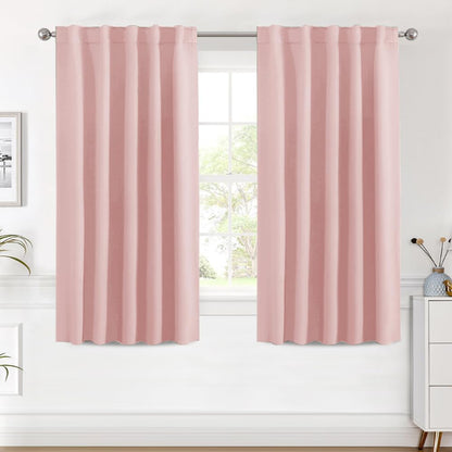 H.VERSAILTEX Blackout Curtains Thermal Insulated Window Treatment Panels Room Darkening Blackout Drapes for Living Room Back Tab/Rod Pocket Bedroom Draperies, 52 x 84 Inch, Light Sage, 2 Panels