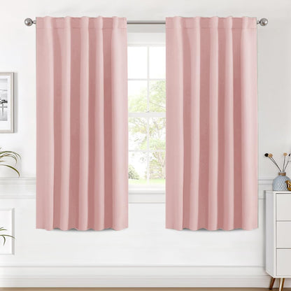 H.VERSAILTEX Blackout Curtains Thermal Insulated Window Treatment Panels Room Darkening Blackout Drapes for Living Room Back Tab/Rod Pocket Bedroom Draperies, 52 x 84 Inch, Light Sage, 2 Panels