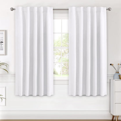 H.VERSAILTEX Blackout Curtains Thermal Insulated Window Treatment Panels Room Darkening Blackout Drapes for Living Room Back Tab/Rod Pocket Bedroom Draperies, 52 x 84 Inch, Light Sage, 2 Panels