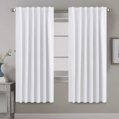 H.VERSAILTEX Blackout Curtains Thermal Insulated Window Treatment Panels Room Darkening Blackout Drapes for Living Room Back Tab/Rod Pocket Bedroom Draperies, 52 x 84 Inch, Light Sage, 2 Panels