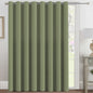 H.VERSAILTEX 100% Blackout Curtains for Bedroom Black Out Curtains 96 inch Thermal Insulated Long Blackout Curtains for Living Room, Energy Saving Curtains for Patio Door Grommet (1 Panel, Jet Black)