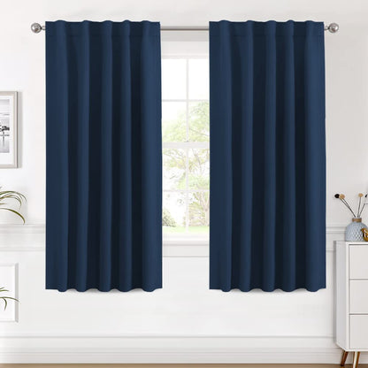 H.VERSAILTEX Blackout Curtains Thermal Insulated Window Treatment Panels Room Darkening Blackout Drapes for Living Room Back Tab/Rod Pocket Bedroom Draperies, 52 x 84 Inch, Light Sage, 2 Panels