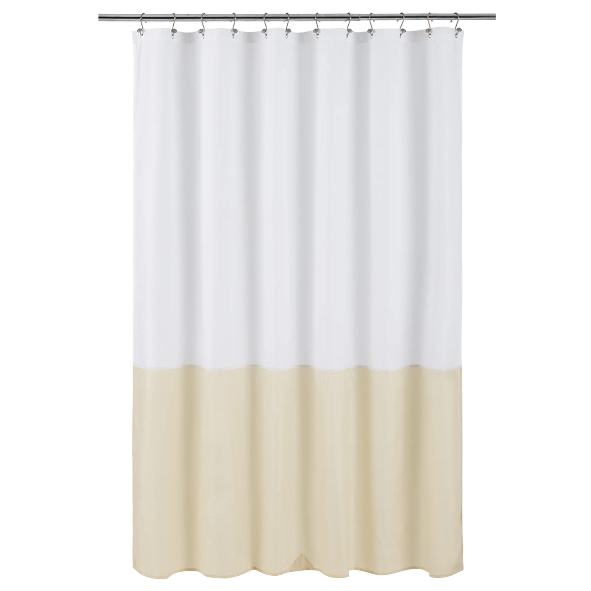 ALYVIA SPRING Waterproof Fabric Shower Curtain or Liner White, 72x72