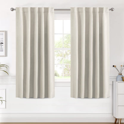 H.VERSAILTEX Blackout Curtains Thermal Insulated Window Treatment Panels Room Darkening Blackout Drapes for Living Room Back Tab/Rod Pocket Bedroom Draperies, 52 x 84 Inch, Light Sage, 2 Panels