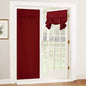 RYB HOME Blackout French Door Curtain, No Drill, W26 x L69, Black, 1 Panel