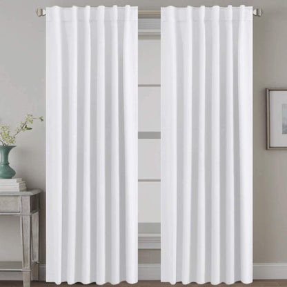 H.VERSAILTEX Blackout Curtains Thermal Insulated Window Treatment Panels Room Darkening Blackout Drapes for Living Room Back Tab/Rod Pocket Bedroom Draperies, 52 x 84 Inch, Light Sage, 2 Panels