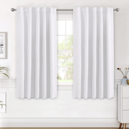 H.VERSAILTEX Blackout Curtains Thermal Insulated Window Treatment Panels Room Darkening Blackout Drapes for Living Room Back Tab/Rod Pocket Bedroom Draperies, 52 x 84 Inch, Light Sage, 2 Panels