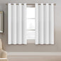 H.VERSAILTEX 100% Blackout Curtains for Bedroom Black Out Curtains 96 inch Thermal Insulated Long Blackout Curtains for Living Room, Energy Saving Curtains for Patio Door Grommet (1 Panel, Jet Black)