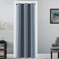 H.VERSAILTEX 100% Blackout Curtains for Bedroom Black Out Curtains 96 inch Thermal Insulated Long Blackout Curtains for Living Room, Energy Saving Curtains for Patio Door Grommet (1 Panel, Jet Black)