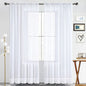 SpaceDresser Sheer Voile Curtains for Living Room 84 Inch Long 2 Panels