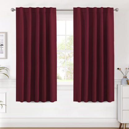 H.VERSAILTEX Blackout Curtains Thermal Insulated Window Treatment Panels Room Darkening Blackout Drapes for Living Room Back Tab/Rod Pocket Bedroom Draperies, 52 x 84 Inch, Light Sage, 2 Panels