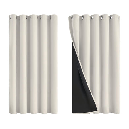 Yakamok Emerald Green Blackout Curtains 84 inches for Living Room, 52" Wide