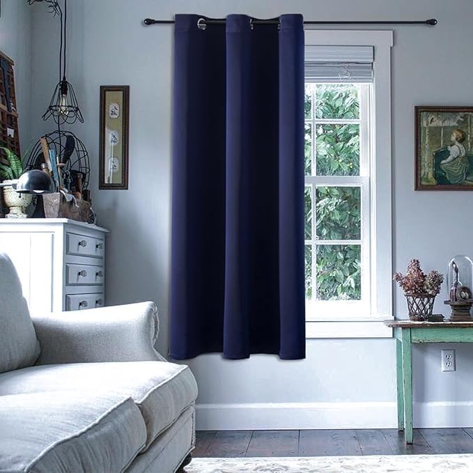 ChrisDowa Blackout Curtains Door Curtain for Doorway Privacy Closet Drapes