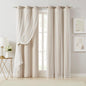 European Luxury Nordic Princess Style Double Layer Sheer Curtain, Elegant Bedroom Living Room Balcony Drapes, 1pc Cloth Window Covering, Home Textile, Home Decoration Curtain, Home Decorative Curtain