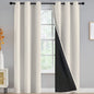 Yakamok Emerald Green Blackout Curtains 84 inches for Living Room, 52" Wide