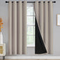 Yakamok Emerald Green Blackout Curtains 84 inches for Living Room, 52" Wide