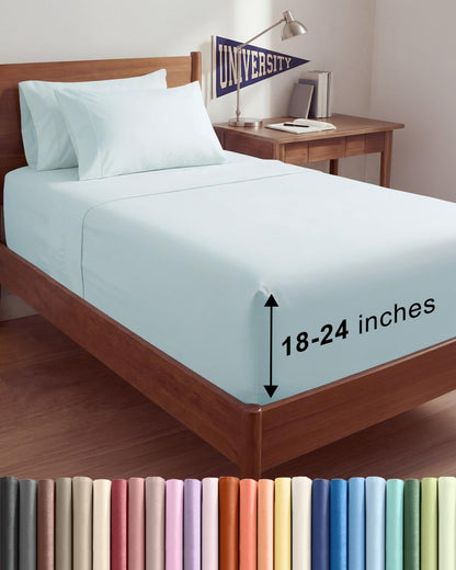CGK Extra Deep King Sheet Set - 6pc Cooling Sheets - White