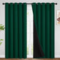 SimpleHome Cream 100% Blackout Curtains Room Darkening Living Room 84 Inch