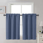 Gwine Black Tier Curtains 24 Inch Long 2 Panels for Kitchen