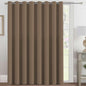 H.VERSAILTEX 100% Blackout Curtains for Bedroom Black Out Curtains 96 inch Thermal Insulated Long Blackout Curtains for Living Room, Energy Saving Curtains for Patio Door Grommet (1 Panel, Jet Black)
